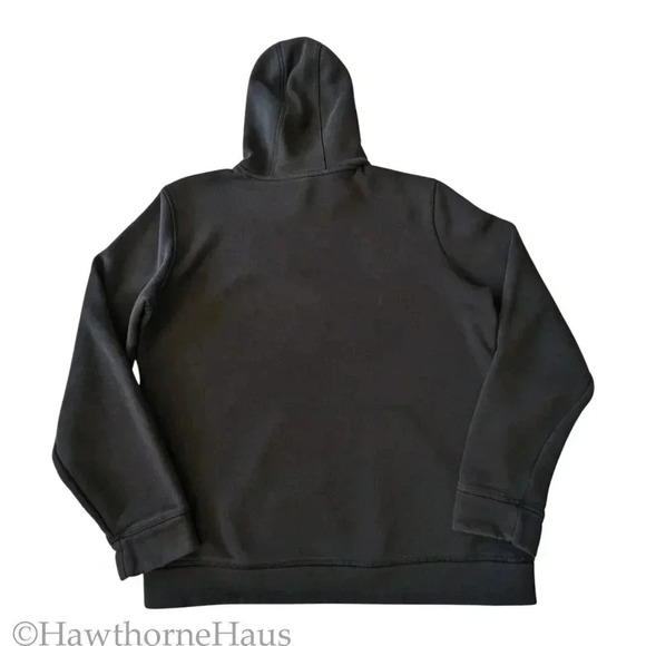 ADIDAS Black Pullover Hoodie Size M Kanga Pocket - Picture 8 of 9